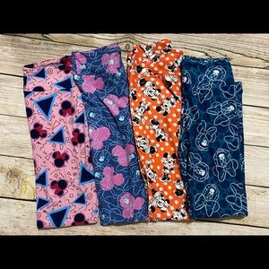 Bundle of 4 Disney Lularoe Leggings
